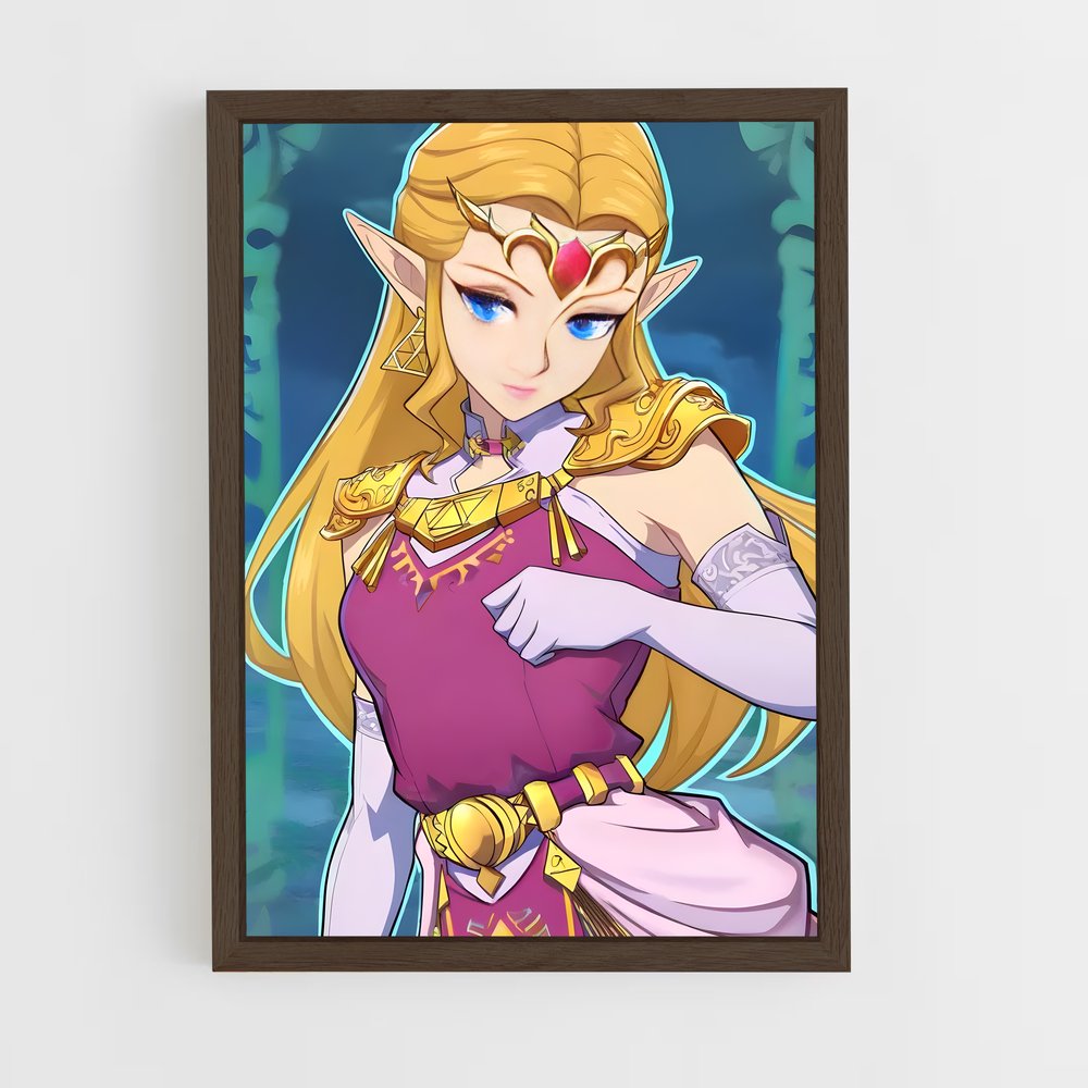 Poster Princesse en Rose – affiche Zelda (vue 5)